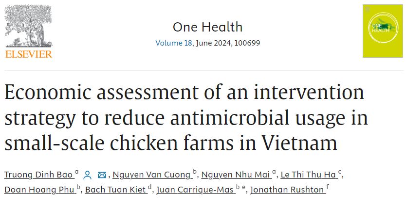 Economic assessment of an intervention strategy to reduce antimicrobial usage in small-scale chicken farms in Vietnam