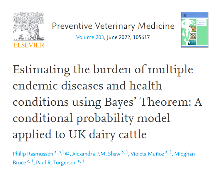 Estimating the burden of multiple endemic diseases and health conditions  using Bayes’ Theorem: A conditional probability model applied to UK  dairy cattle